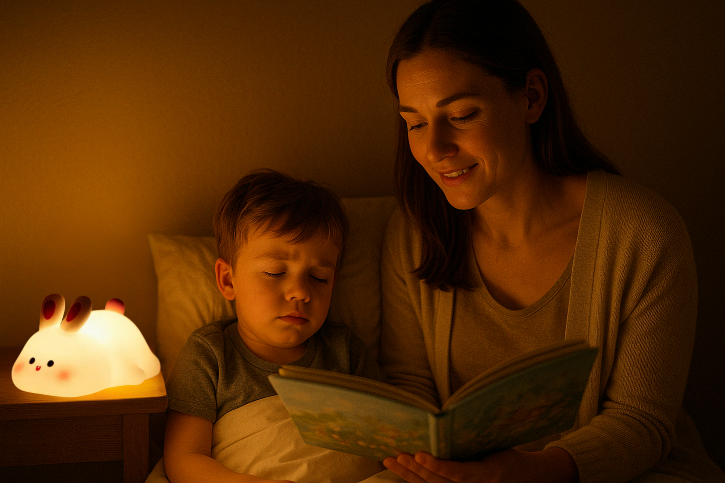 AOVI -LED Nachtlichter Niedliches Schaf Silikon Lampe