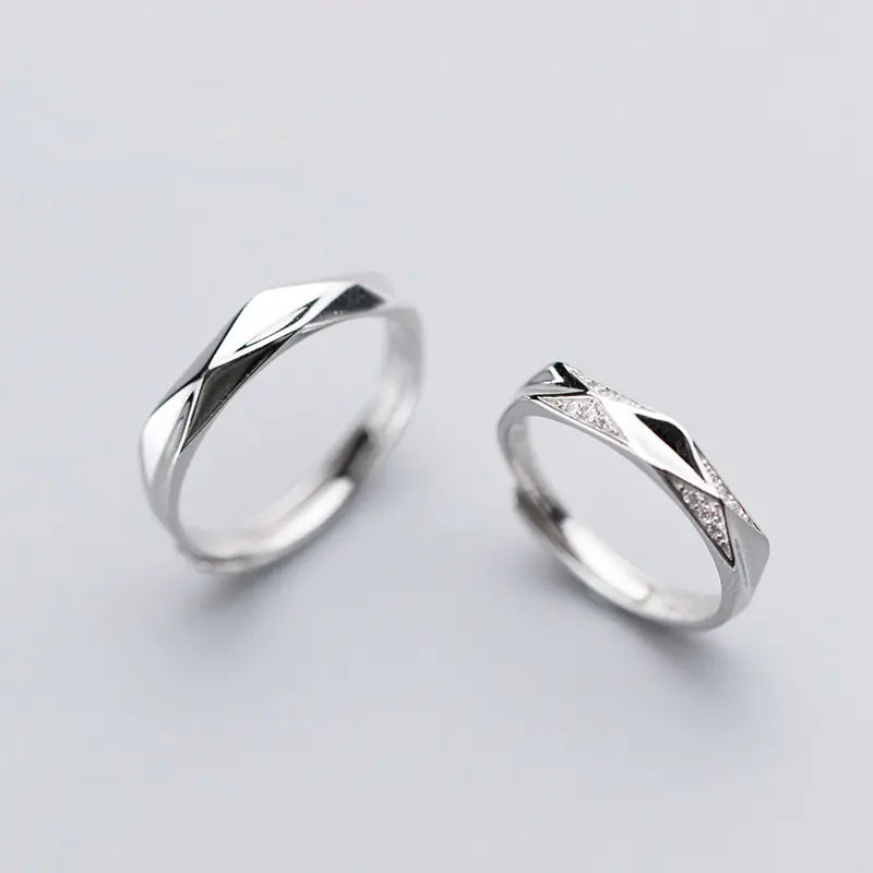 S925 Silver Bond Rings for Men & Women
